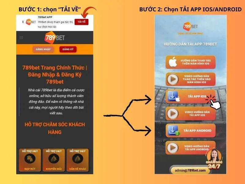 Hướng dẫn tải app 789bet