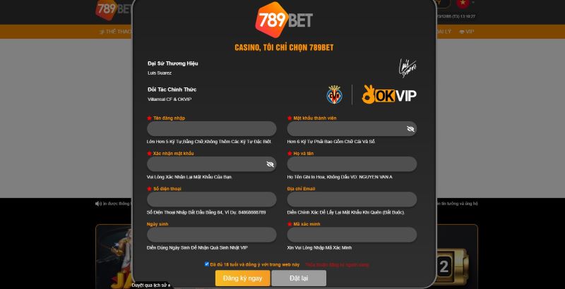 Đăng ký 789bet rất dễ thực hiện