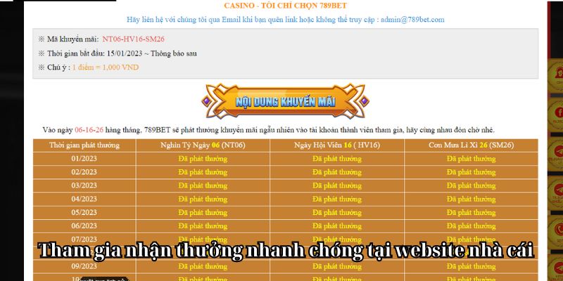 Tham gia nhận thưởng nhanh chóng tại website nhà cái 