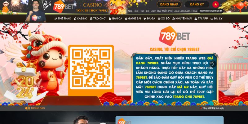 Cảnh báo lừa đảo tại trang chủ 789bet