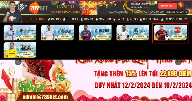 sảnh IM sports tại 789bet Agency